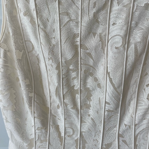 ANTONIA MELANI WHITE LACE DRESS - Picture 2 of 4